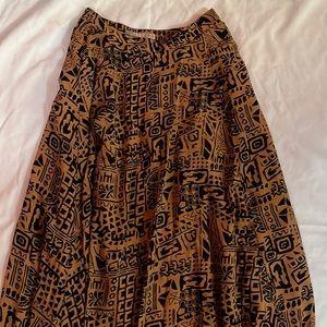 Forever 21 tribal print maxi skirt